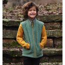 Reiff Kinder Fleeceweste Colori salbei/kurkuma 128