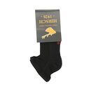 Hirsch Natur Damen/Herren Air Seide Sneakersocke schwarz