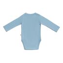 Leela Cotton Baby Body langarm taubenblau