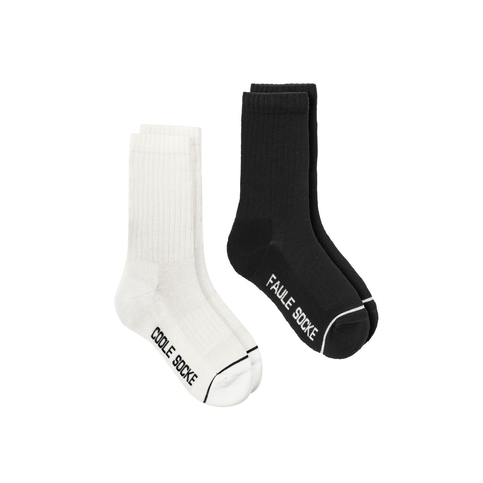 recolution Socken Set #COOLE & FAULE SOCKE black / white 35-38