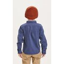 HEBE melange flannel shirt Estate Blue 146/152