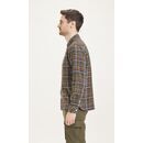 LARCH regular fit small checked flannel shirt Forrest Night M