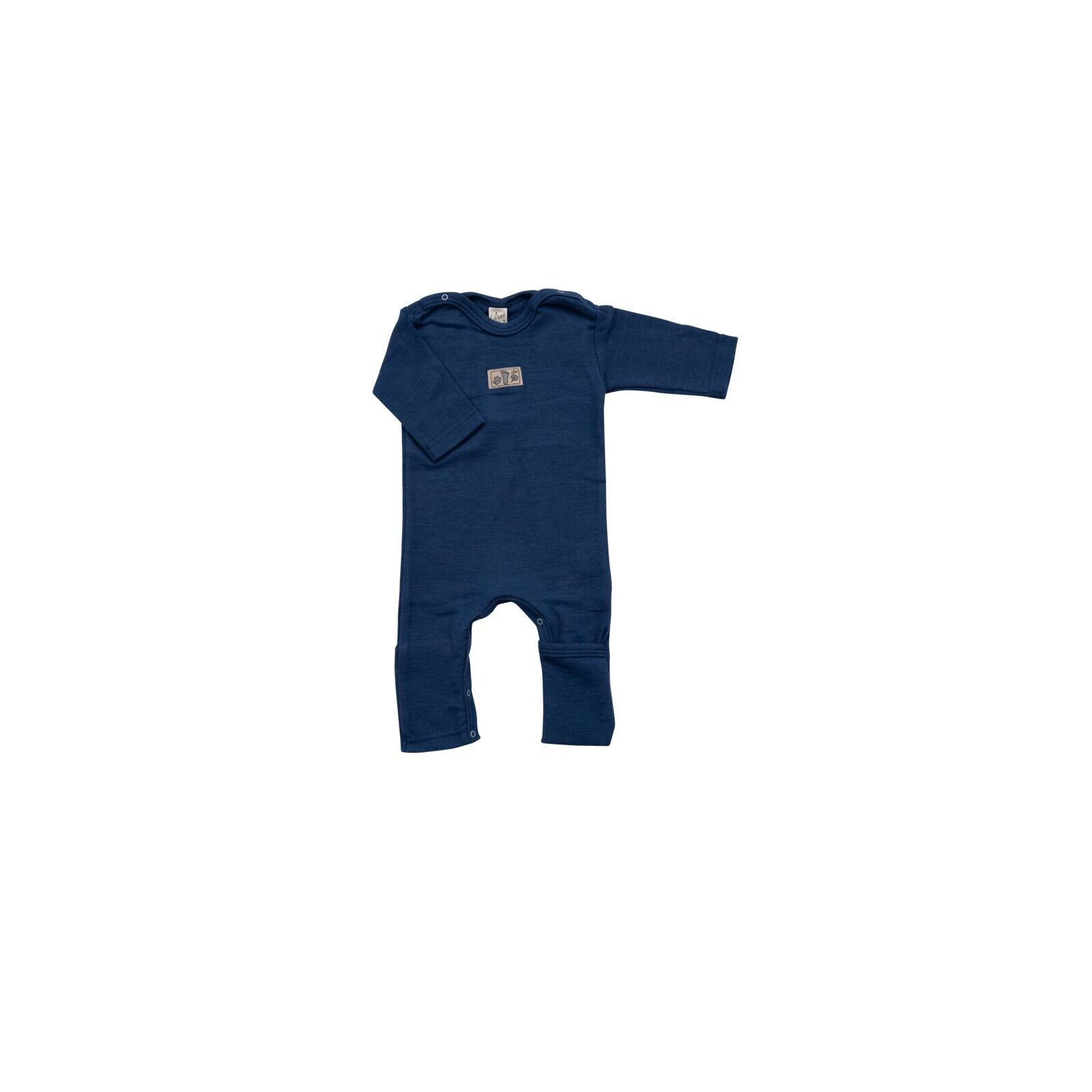 Lilano Baby Anzug mit Beinumschlag Wolle/Seide marine 92