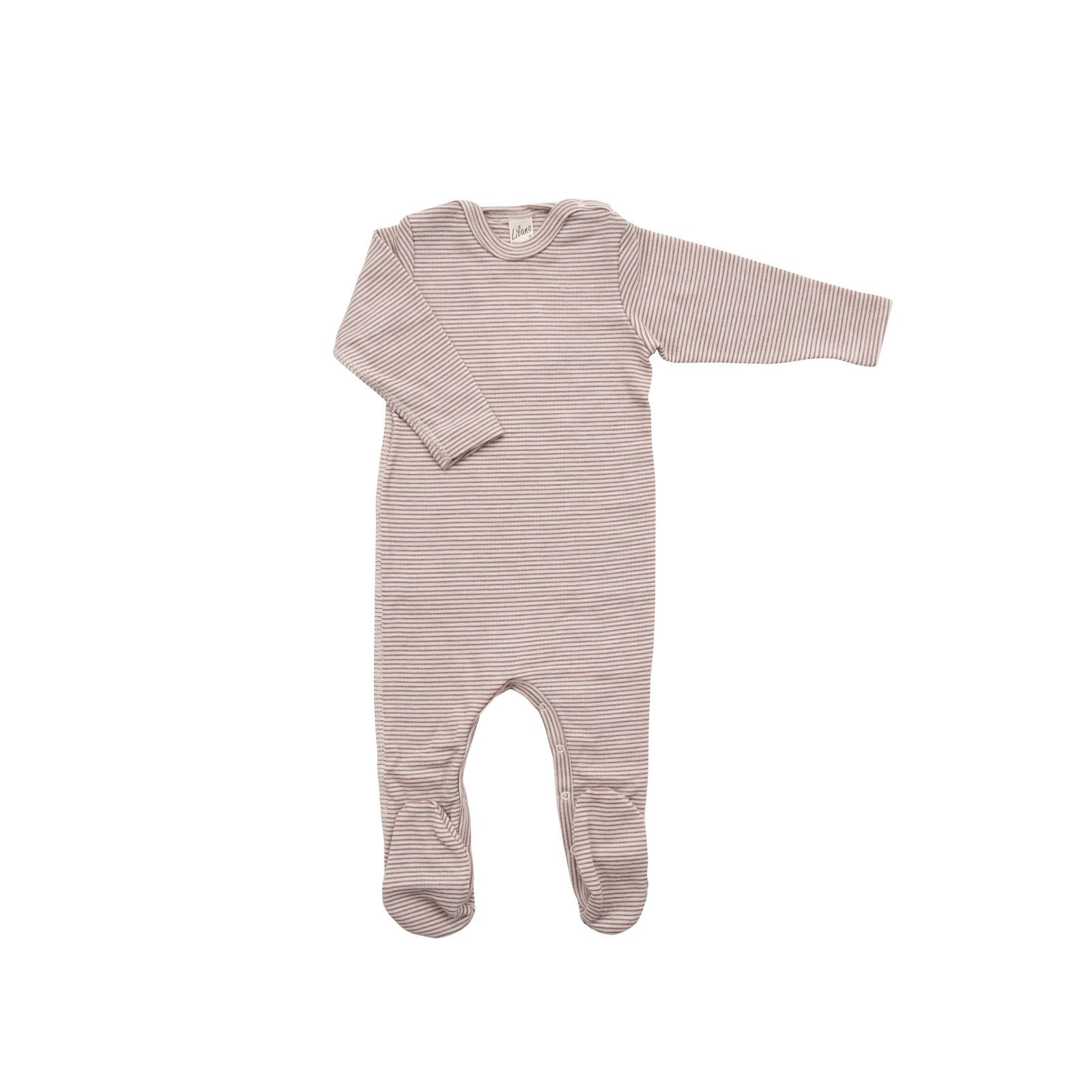 Lilano Baby Overall Wolle/Seide 1/1 Arm mauve/natur 80