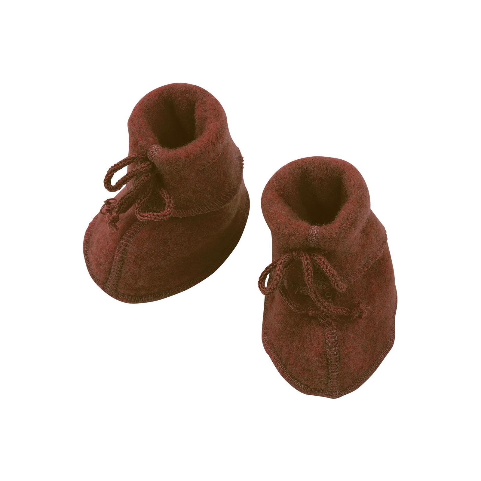 ENGEL Baby Schuhe Wollfleece zimt melange 2