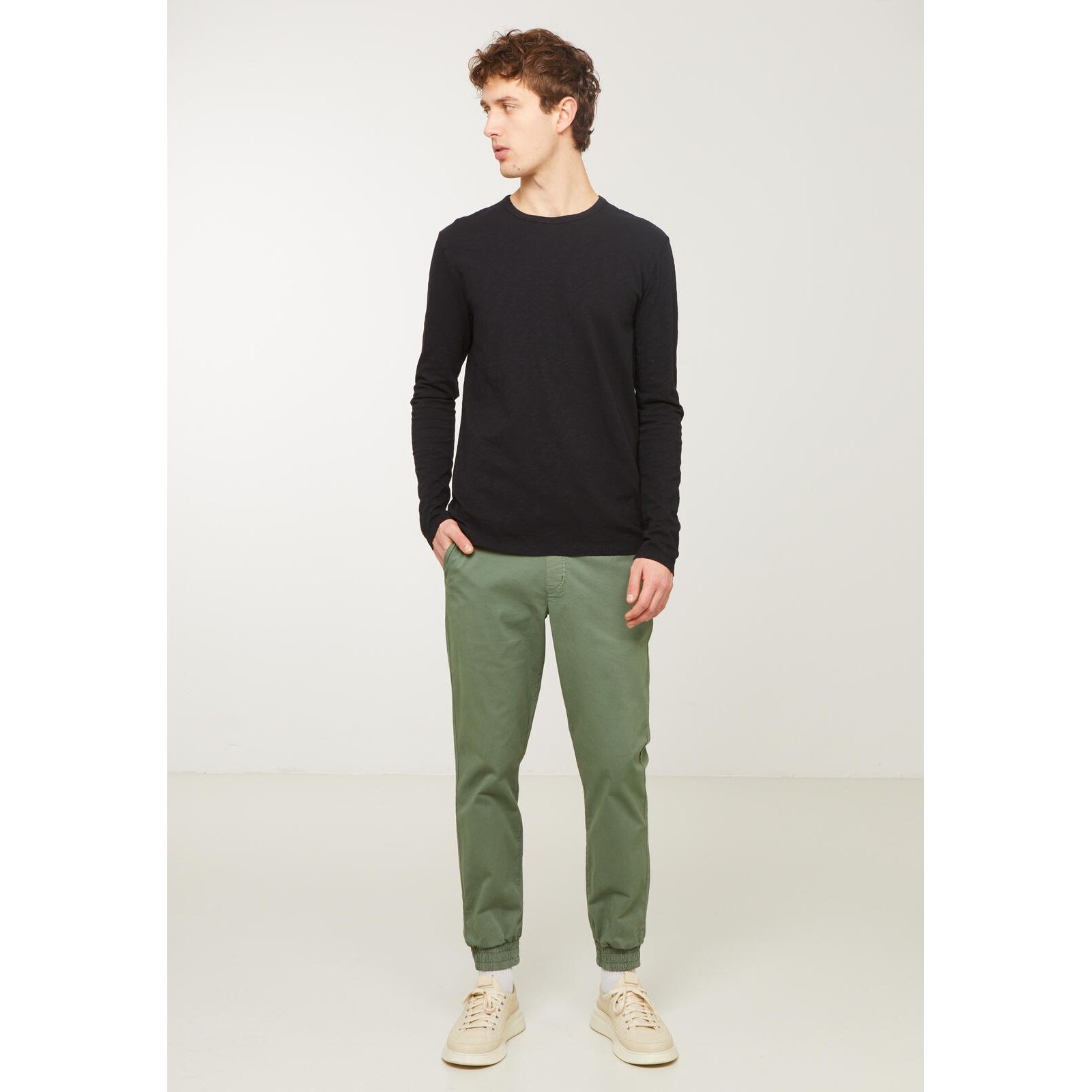 recolution Herren Hose Jogg Chino MUSA khaki M