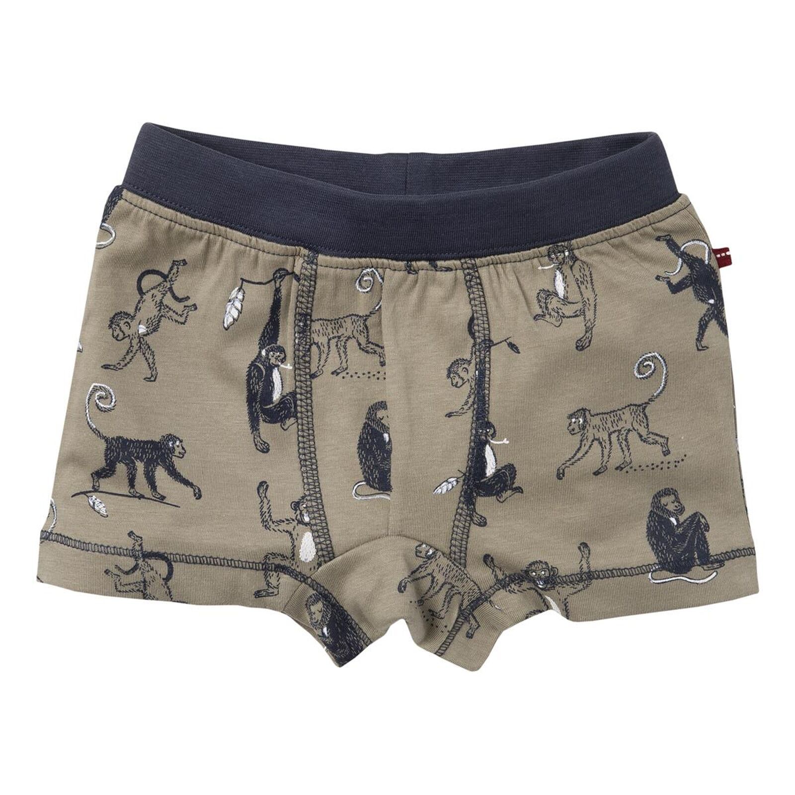Boxershorts Affen khaki von People Wear Organic