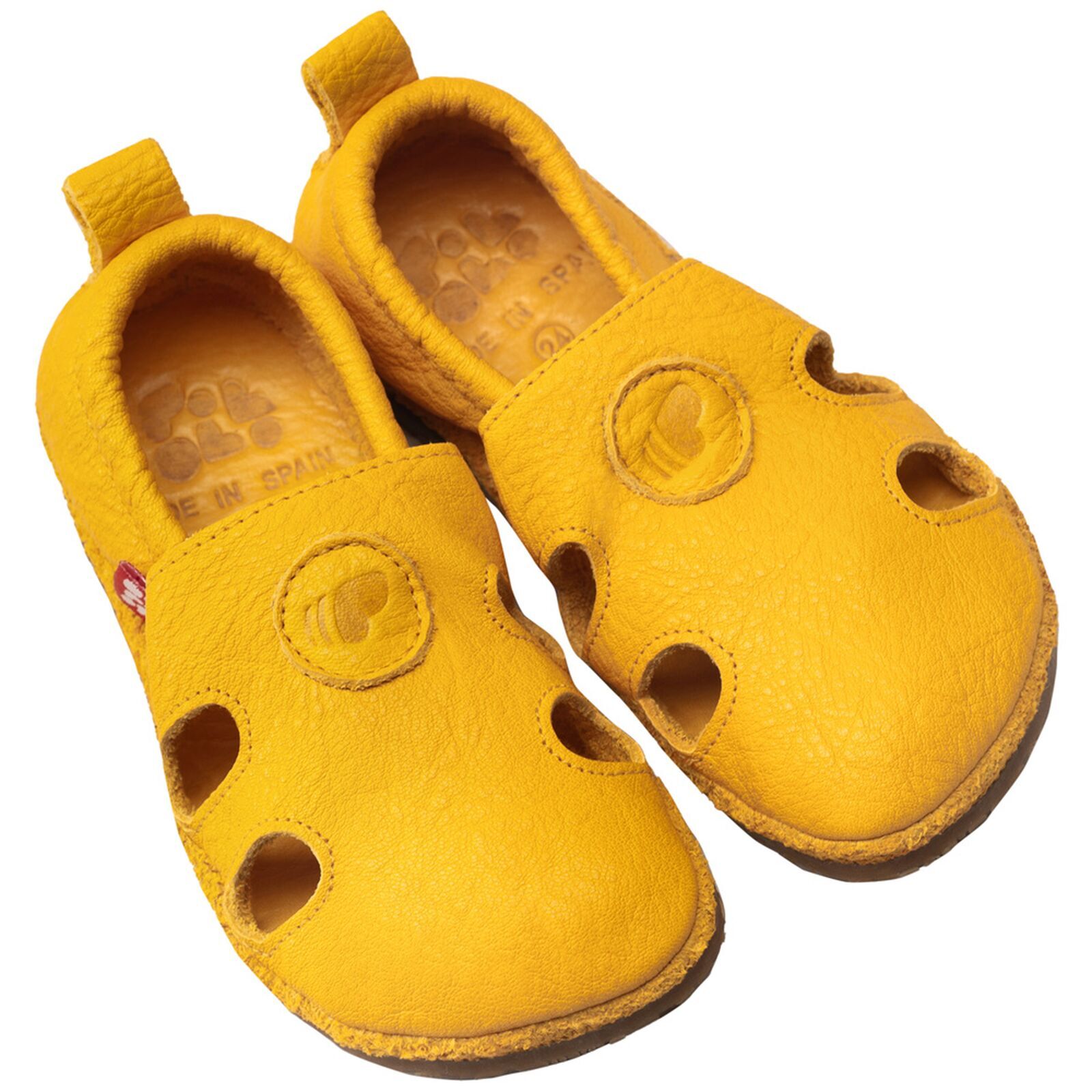 POLOLO Kinder Schuhe Barfu Sommer Outdoor gelb 23