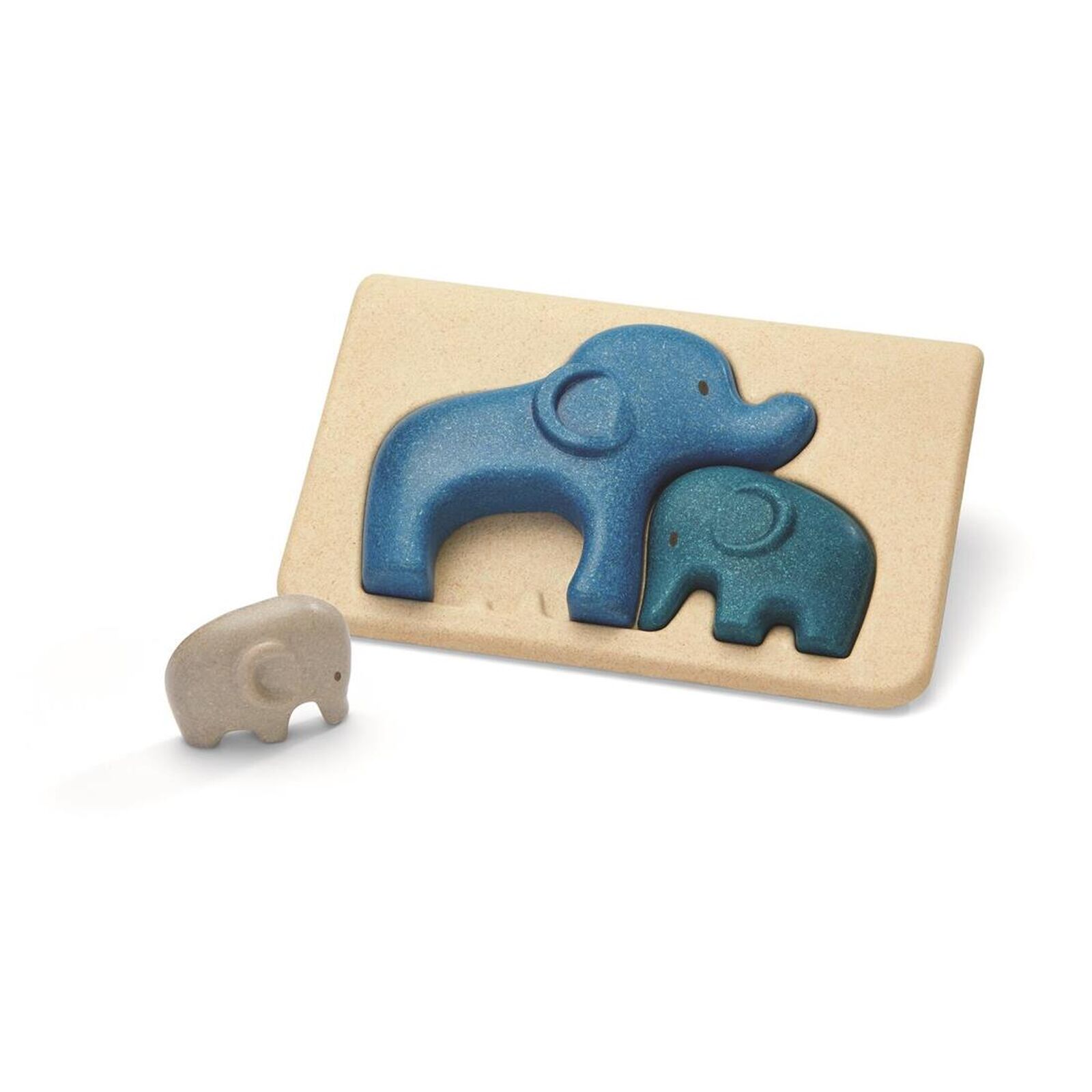 PlanToys Spielzeug Holz Puzzle Elefanten