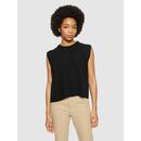 KnowledgeCotton Apparel Damen Pullunder MYRTHE Lammwolle black jet S