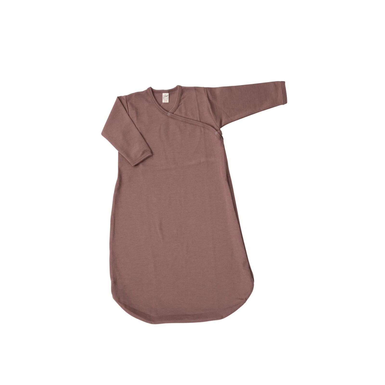 Lilano Kinder Schlafsack &bdquo;Wickelform&ldquo; Wolle/Seide mauve 86/92