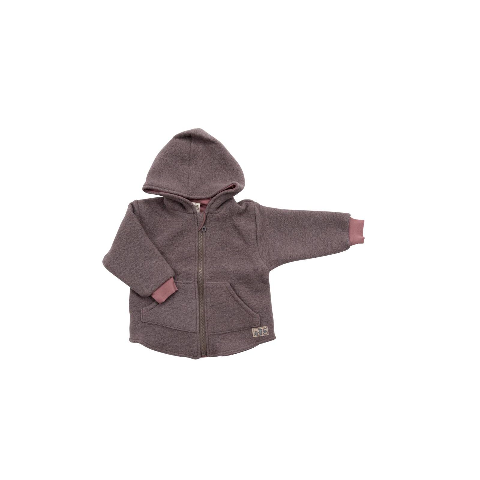 Lilano Baby/Kinder Kapuzenjacke Wollfilz mauve 104