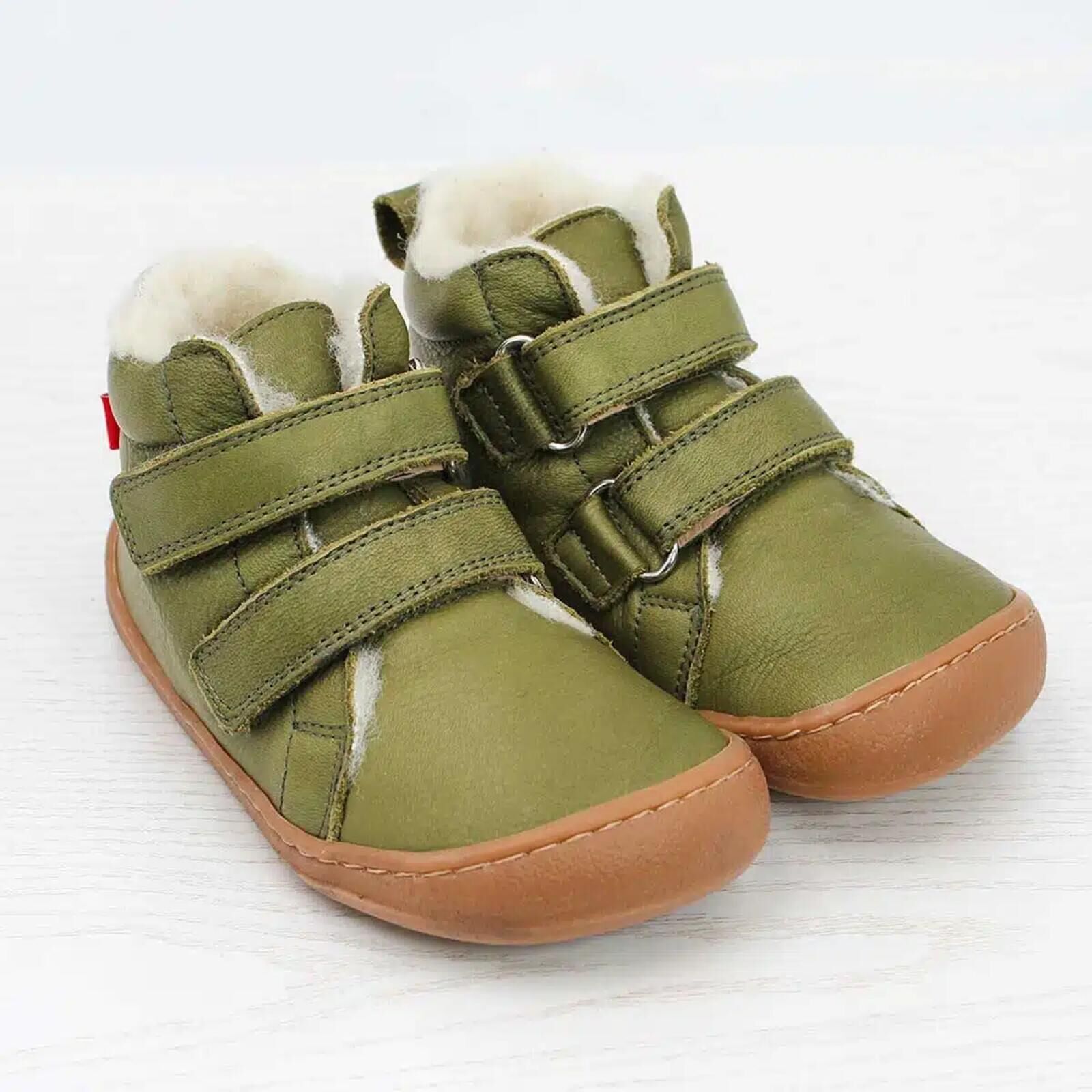 POLOLO Kinder Schuhe Barfu Winterstiefel Kletter grn 31