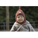 Pickapooh Kinder Mtze Mara Wollfleece red wood 56
