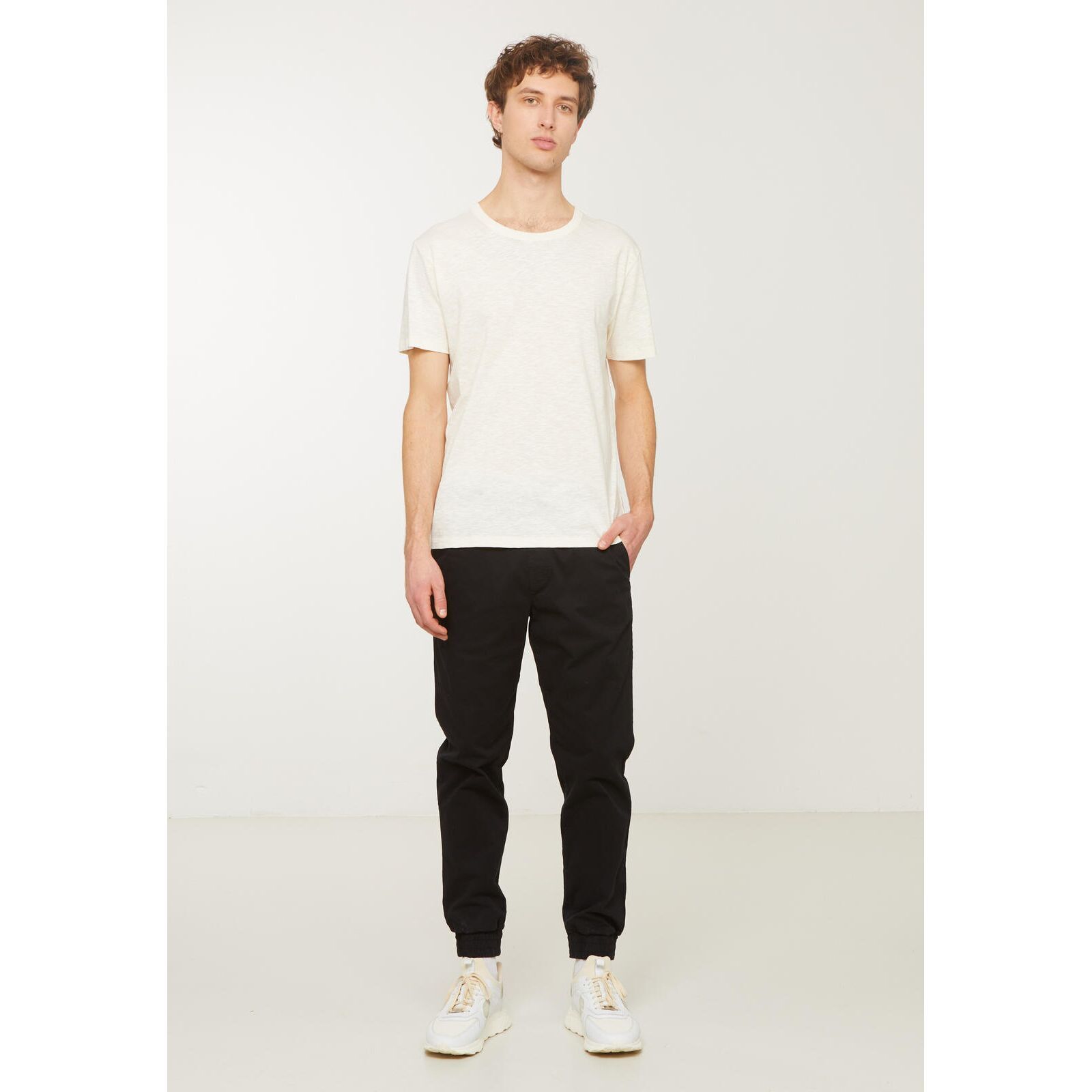 recolution Herren Hose Jogg Chino MUSA schwarz L