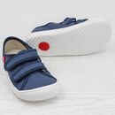 POLOLO Kinder Schuhe Barfu Sneaker Cotton blau 29