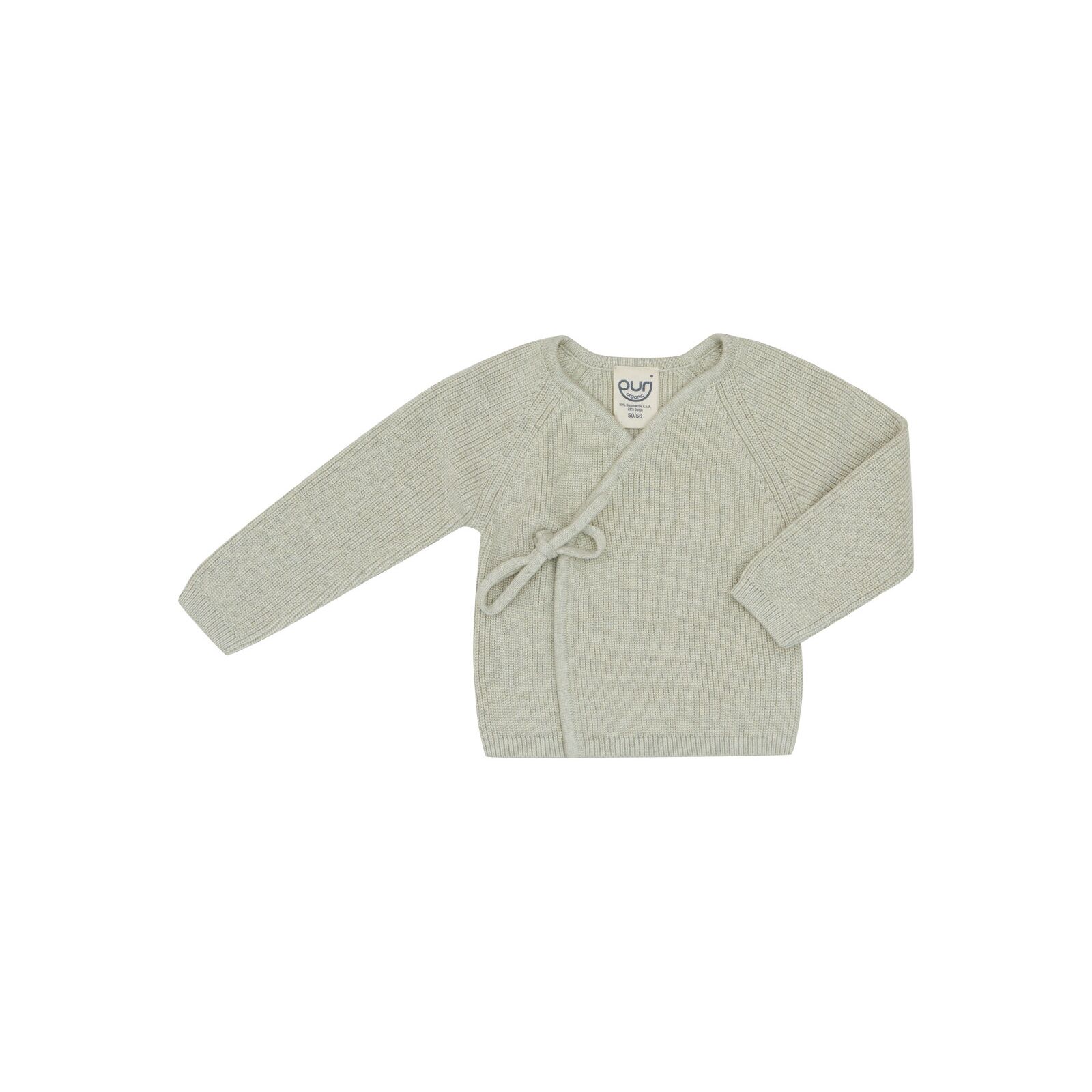 puri organic Baby Wickeljacke Perlfangstrick