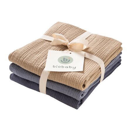 biobaby Baby Mulltuch 3er-Pack