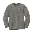 disana Aran-Pullover Grau 122/128