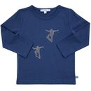 ENFANT TERRIBLE Longsleeve mit Skaterstickerei in blau