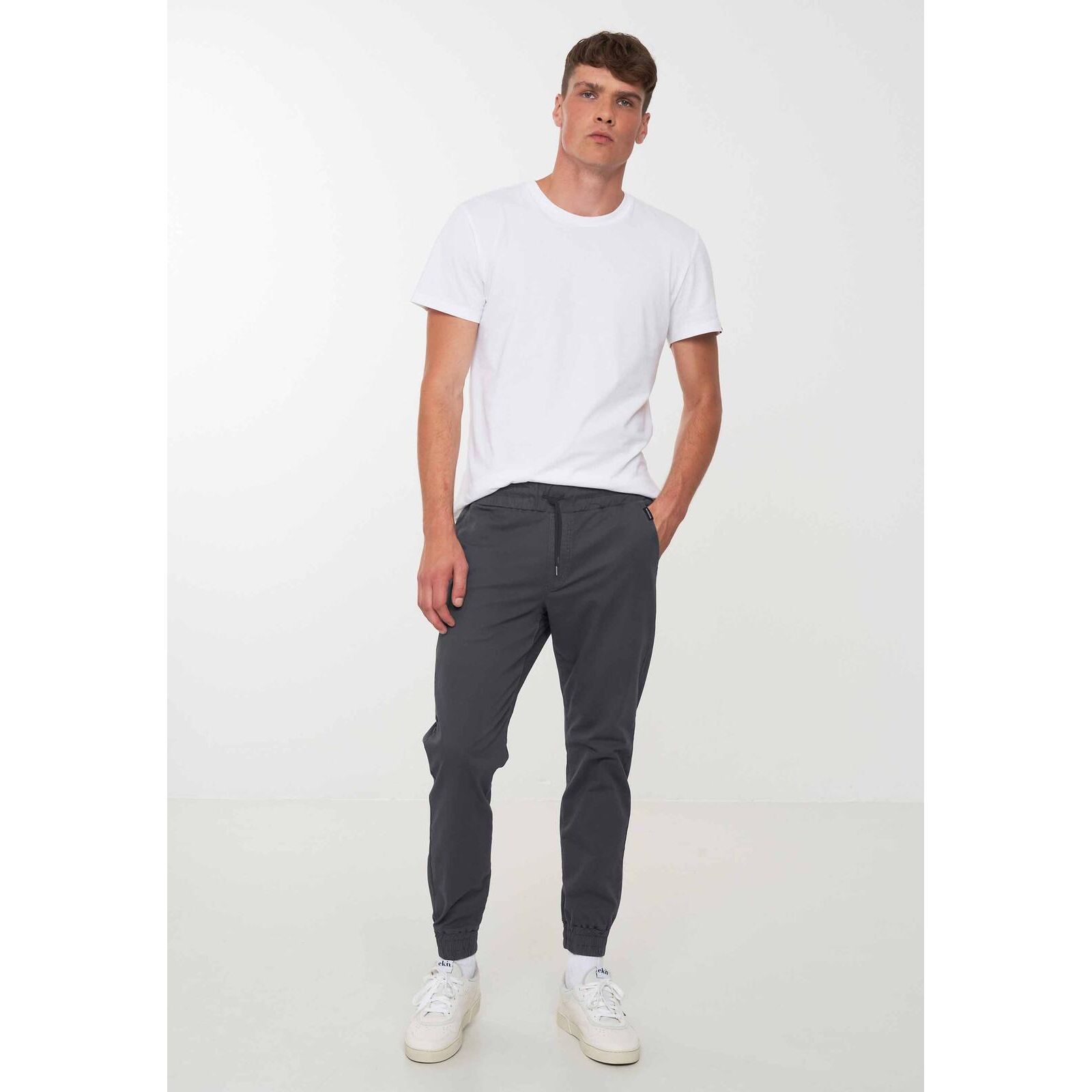 recolution Herren Hose Jogg Chino MUSA XL dunkelgrau XL