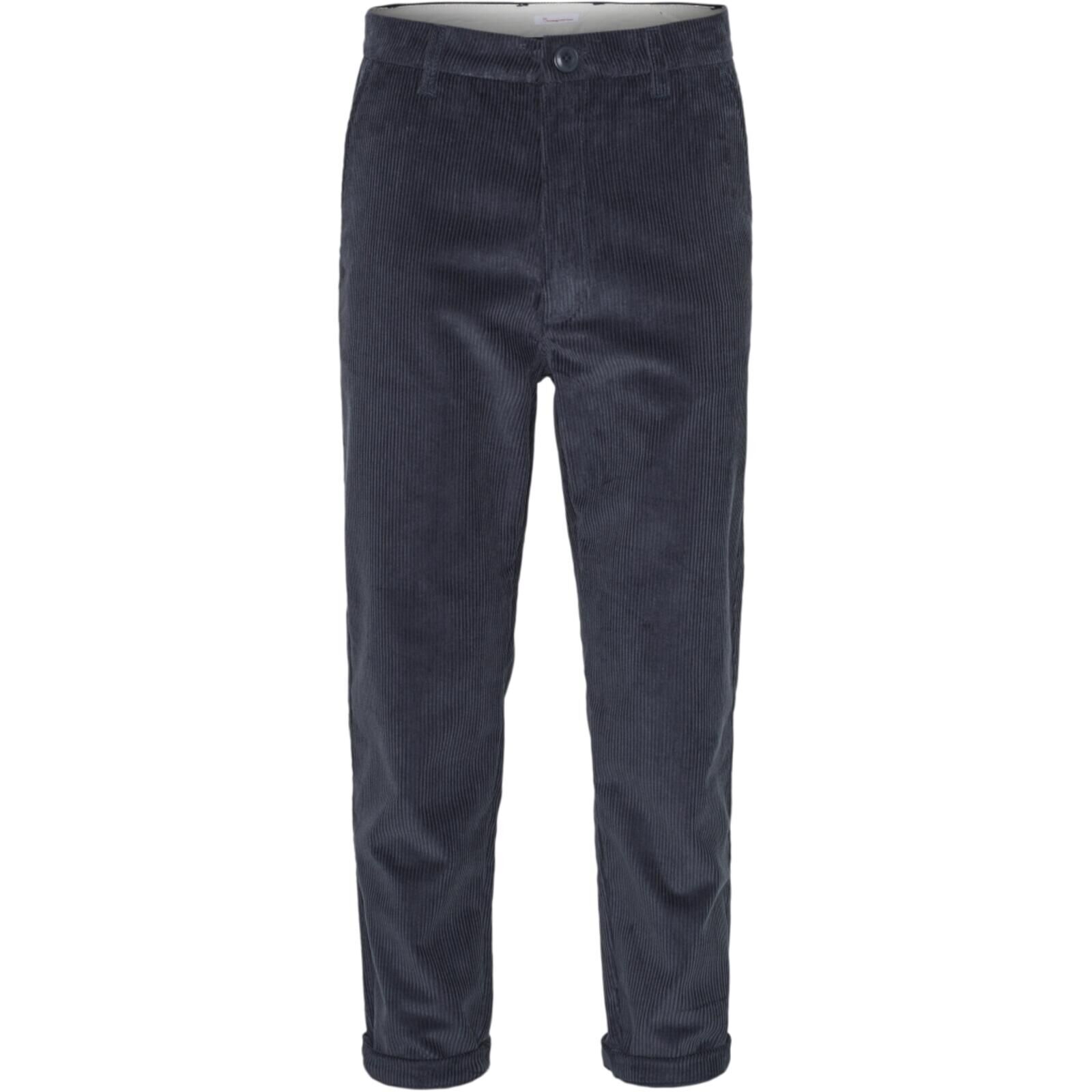 KnowledgeCotton Apparel Herren Hose CHUCK Cord dunkelblau 33/32