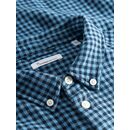 KnowledgeCotton Apparel Herren Hemd blau kariert S