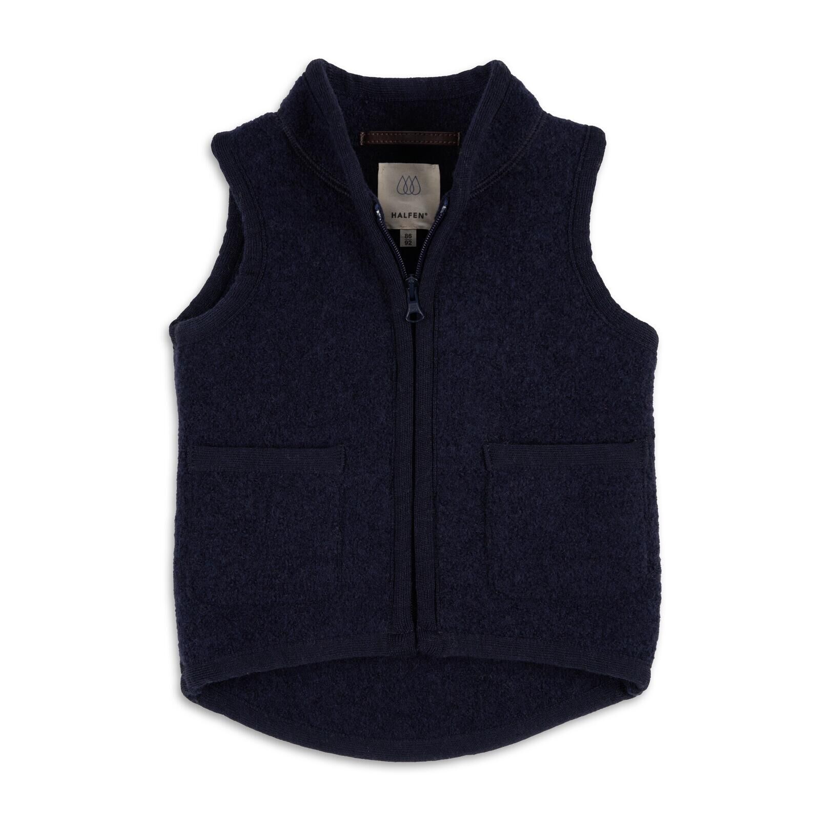 HALFEN Kinder Weste Walk marine 122/128