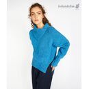 IrelandsEye Damen Pullover Wolle Kaschmir FMN blau