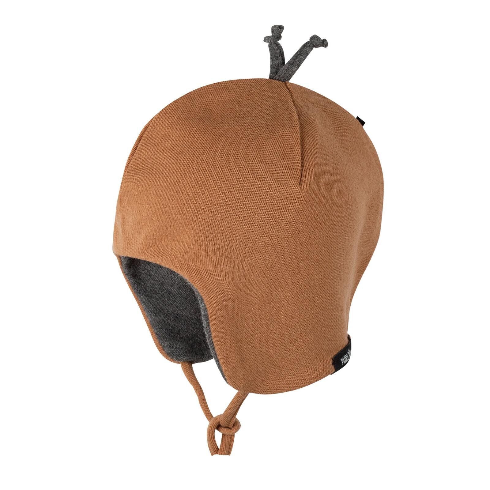 PURE PURE Baby Mtze Interlock mocha beige 43