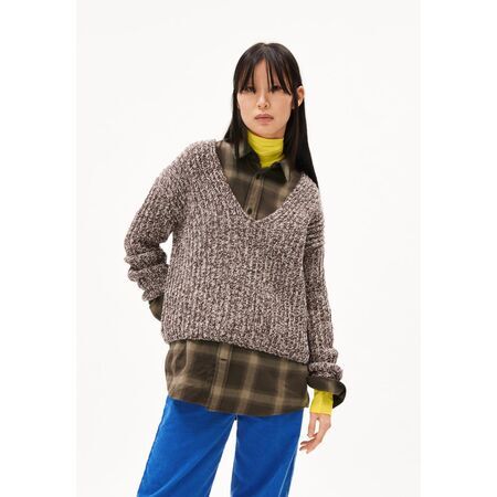 ARMEDANGELS Damen Pullover SAKIAA LEOPARD meliert