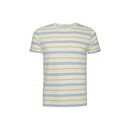 GREENBOMB Herren T-Shirt Roll creme stripes