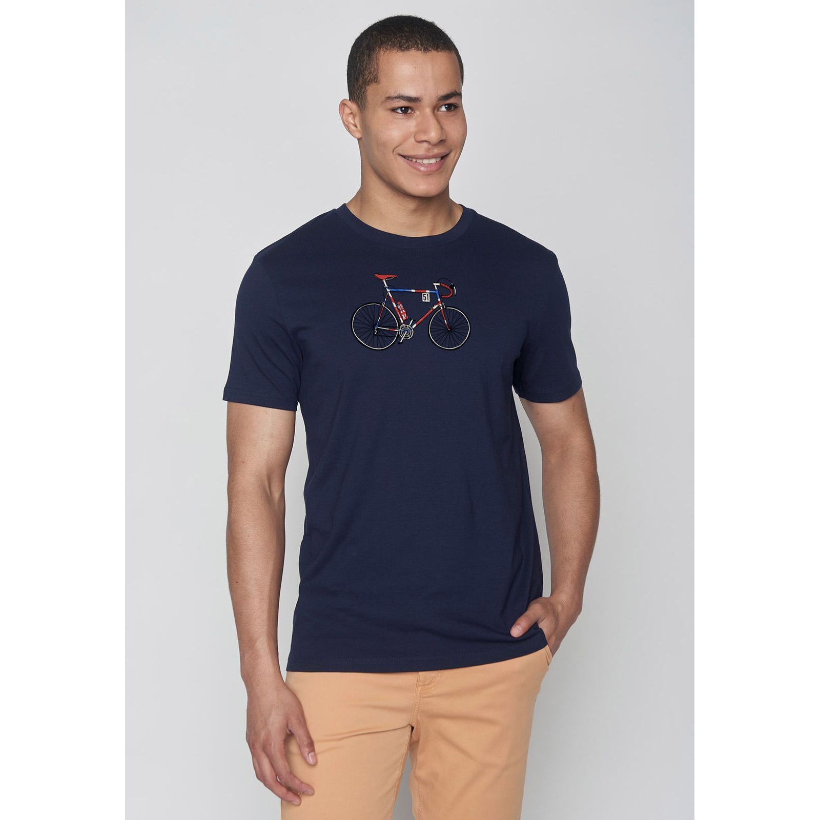 GREENBOMB Herren T-Shirt BIKE JACK Guide navy XS