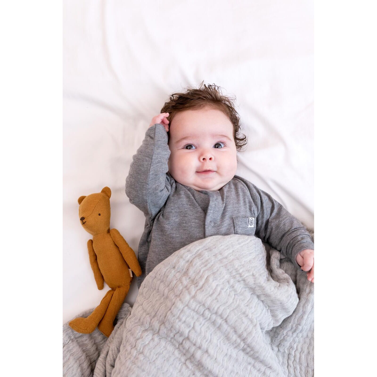 Cloby Baby Overall UV50+ Stone Grey 50/56