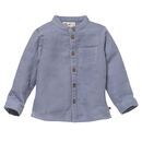 People Wear Organic Baby Musselin-Hemd taubenblau 62/68