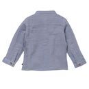 People Wear Organic Baby Musselin-Hemd taubenblau 62/68