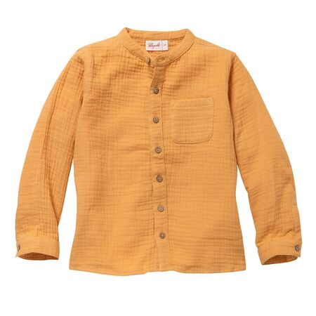People Wear Organic Kinder Hemd Musselin honiggelb