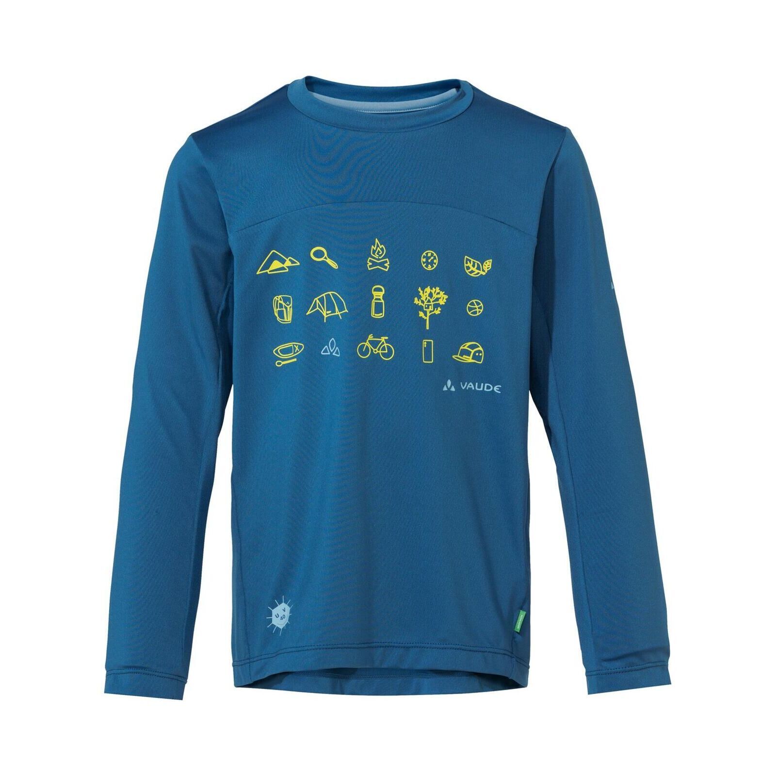 VAUDE Kinder Langarm T-Shirt Solaro II ultramarine 110/116