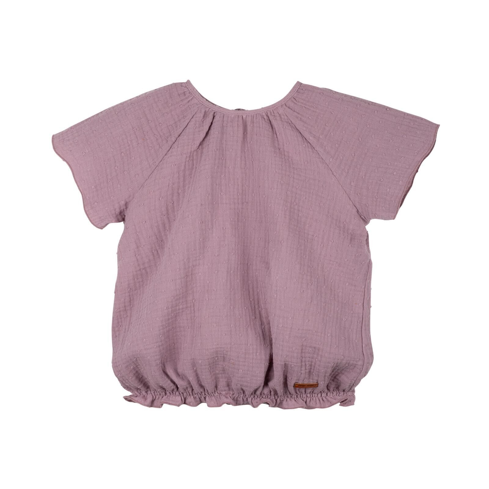 PURE PURE Kinder Mini-Bluse Mull dark-lavender 110/116