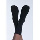 Leela Cotton unisex Socken Rollrand schwarz 35/38