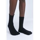 Leela Cotton unisex Socken Rollrand schwarz 43/46