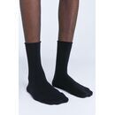 Leela Cotton unisex Socken Rollrand schwarz 43/46