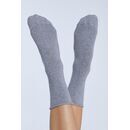 Leela Cotton unisex Socken Rollrand grau 43/46