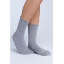 Leela Cotton unisex Socken Rollrand grau 43/46