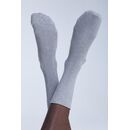 Leela Cotton unisex Socken Rollrand grau 43/46