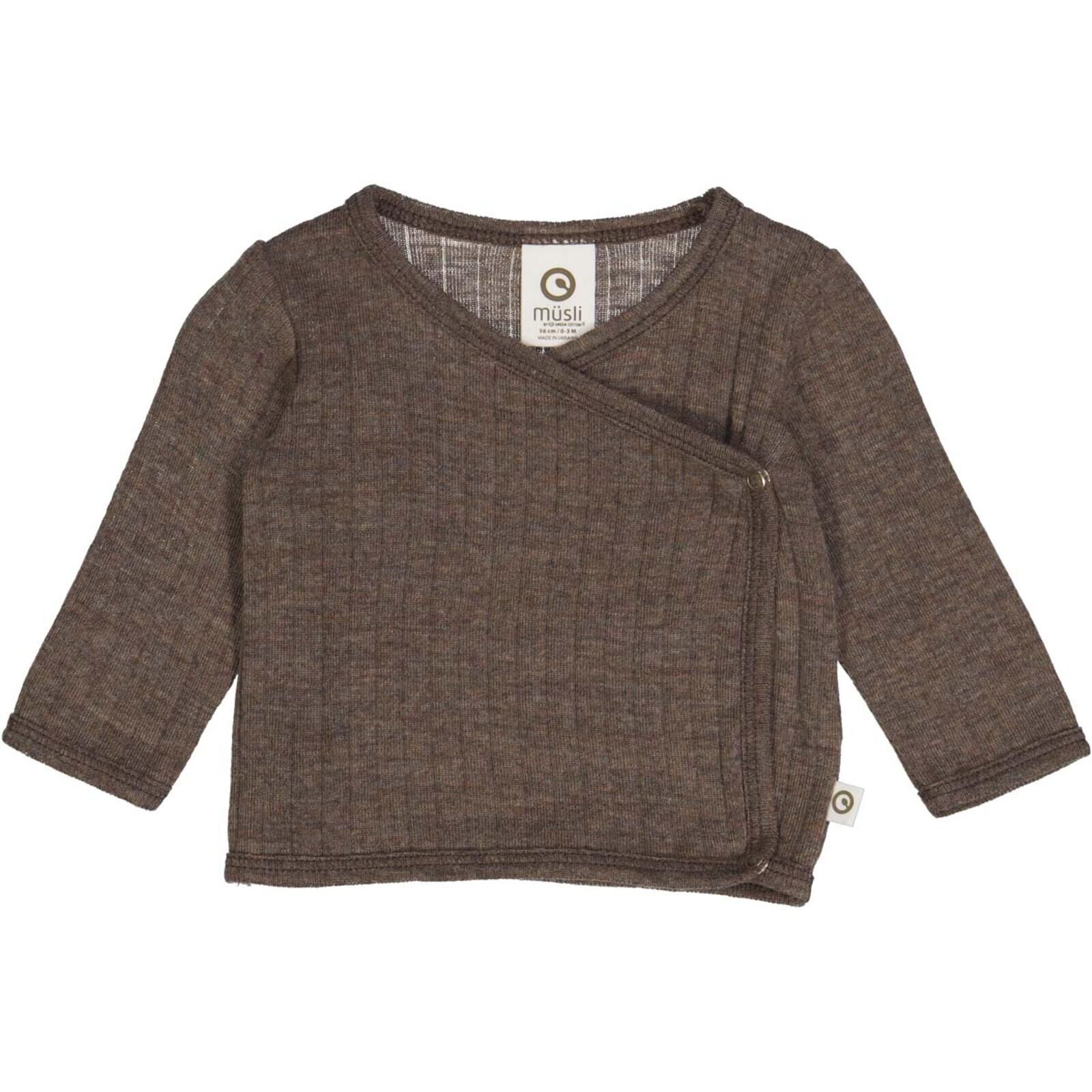 MSLI Baby Pullover Merino Wolle Woolly rib l/s 50