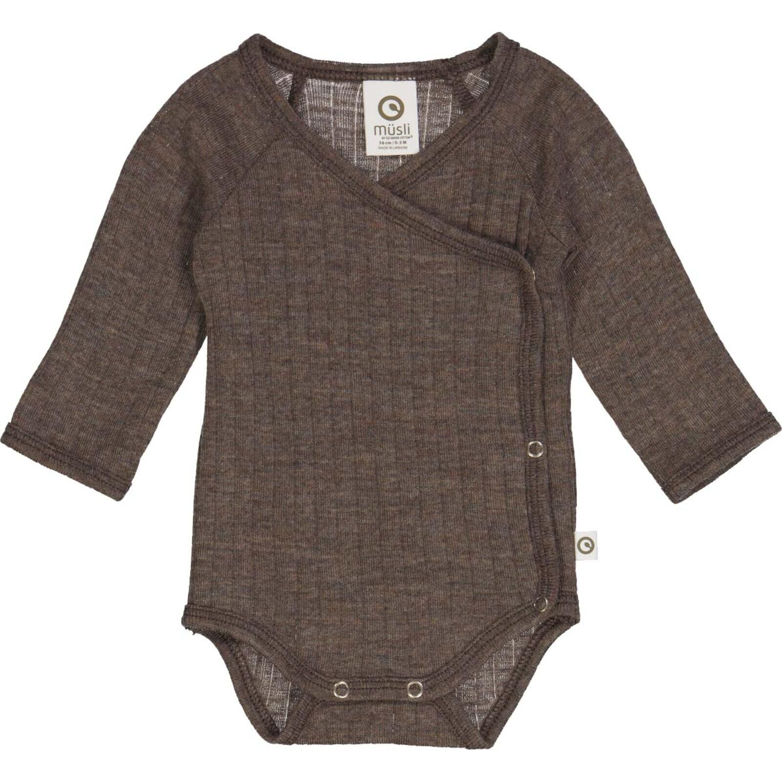 MSLI Baby Body Merino Wolle Woolly rib l/s 44