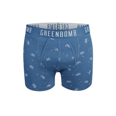 GREENBOMB Herren Shorts BIKE SPACE 2 Trunk blue mix