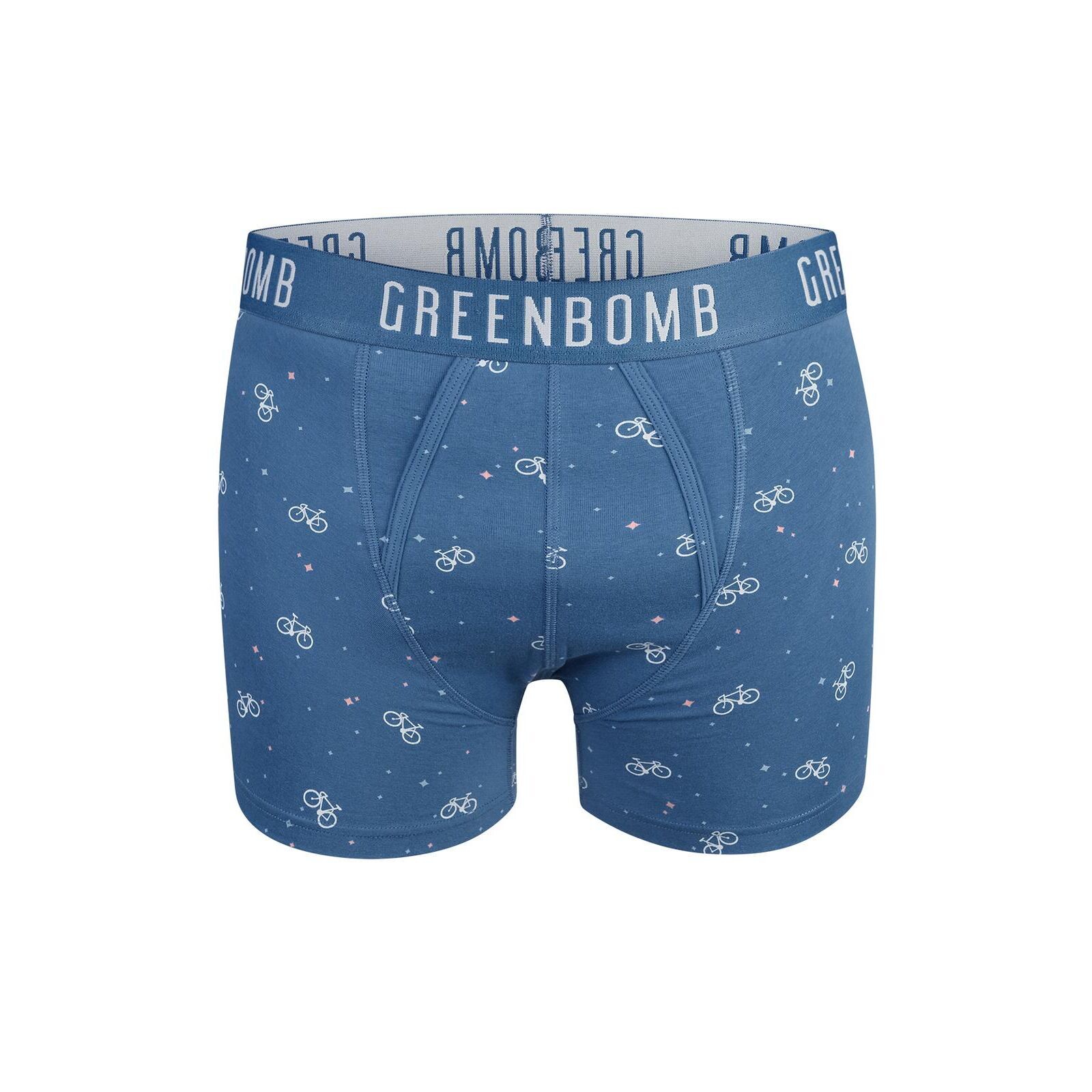 GREENBOMB Herren Shorts BIKE SPACE 2 Trunk blue mix L