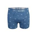 GREENBOMB Herren Shorts BIKE SPACE 2 Trunk blue mix L